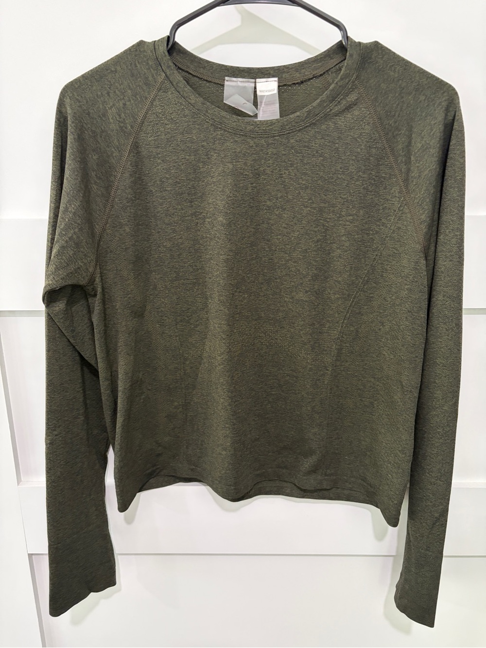 Women's Calia Olive Long-Sleeve Crop Top